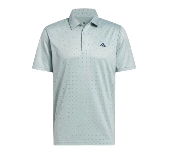 Adidas Men`s Golf Shirt | PERF TXT Print |  WOSA/CONAVY