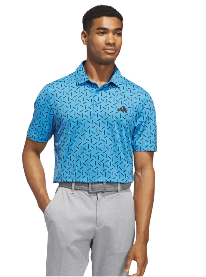 Adidas Men`s Golf Shirt | Ultimate Mesh CLM Print | Lurabl