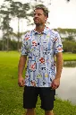 Custom Apparel Mens Funky Golf Shirts | Mediterranean
