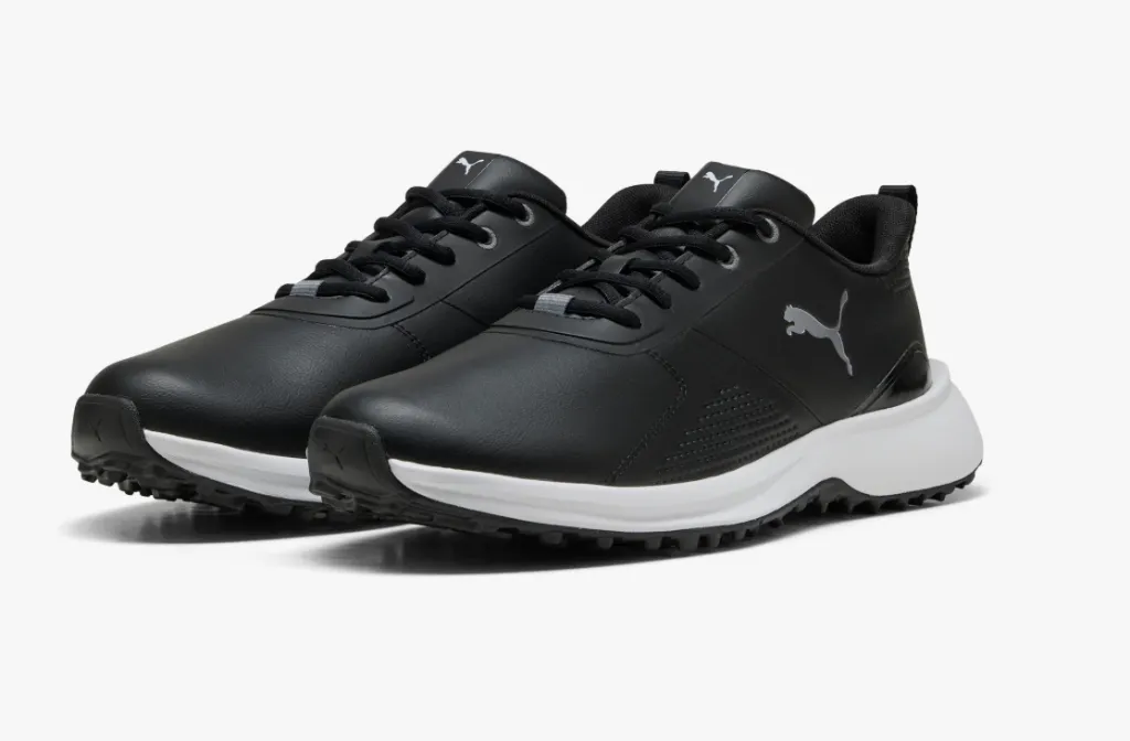 [31299302-7] Puma Mens Golf Shoes | Fusion Grip 6 Evo | Black-White (UK7)