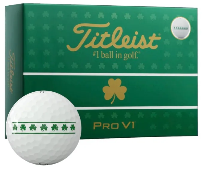 [T2029S-PA-UK] Titleist Golf Balls | Limited Edition | Pro V1 Shamrock 2025