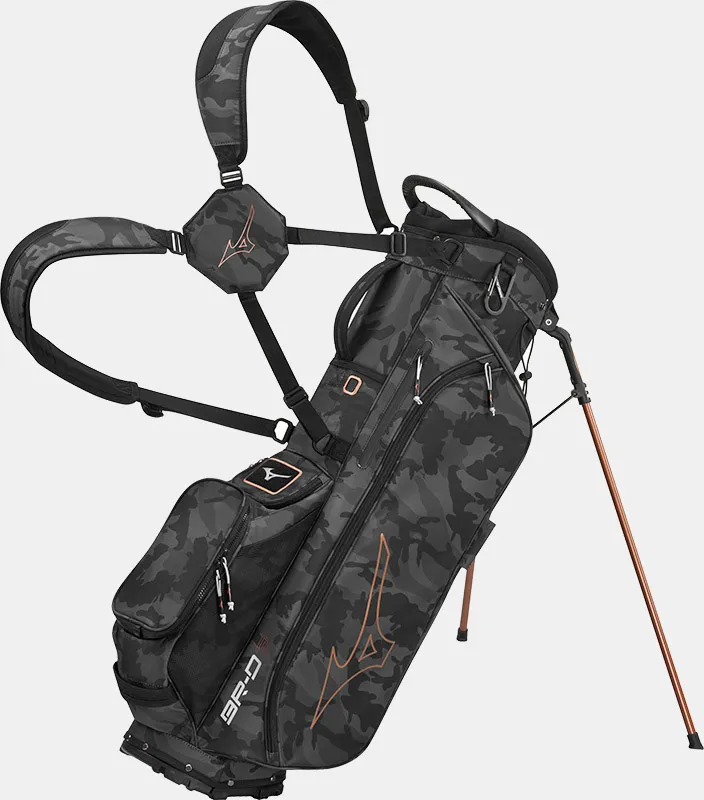 [1000035-42] Mizuno Golf Stand Bag | BR-D3 24 | Black Camo-Copper