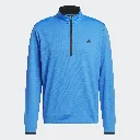 Adidas Mens Golf Jacket | Core Lightweight | Quarter Zip | Ocean Blue