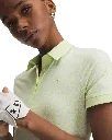 Under Armour Womens Golf Shirt | Dry Printed Polo | Fade Green