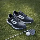 Adidas Mens Golf Shoes | S2G 26 Leather Spikeless | Black-White-Grey
