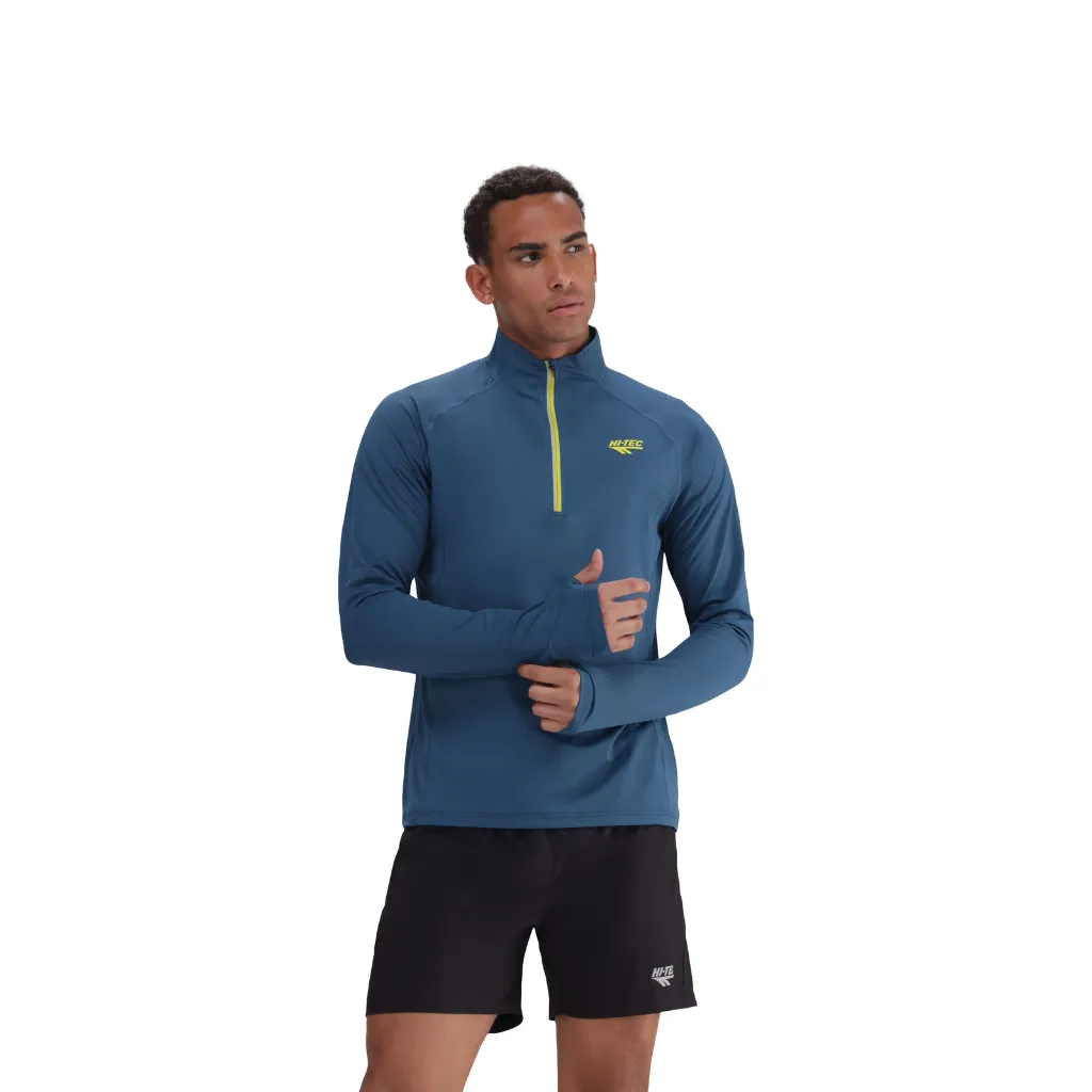 [T015928S] Hi Tec Mens Golf Mid Layers | Geo 1/4 Zip | Deep Dive (S)