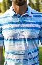 Custom Apparel Mens Golf Shirts | Airdry | Horizon Lines
