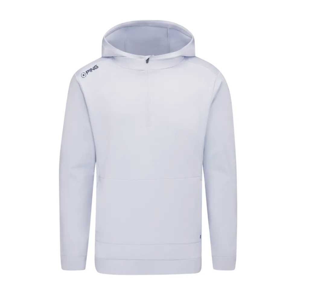 [22HAL-G-S] Ping Mens Golf Hoodie | Haldon | Pearl Grey (S)