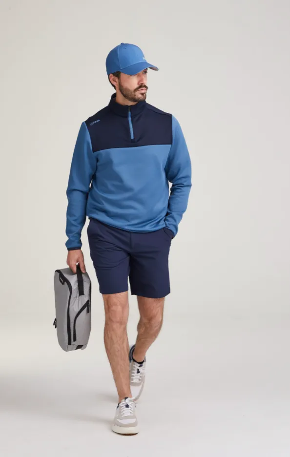 [22KIN-SN-S] Ping Mens Golf Midlayer | Kniver | Quarter Zip | Stellar Navy (S)