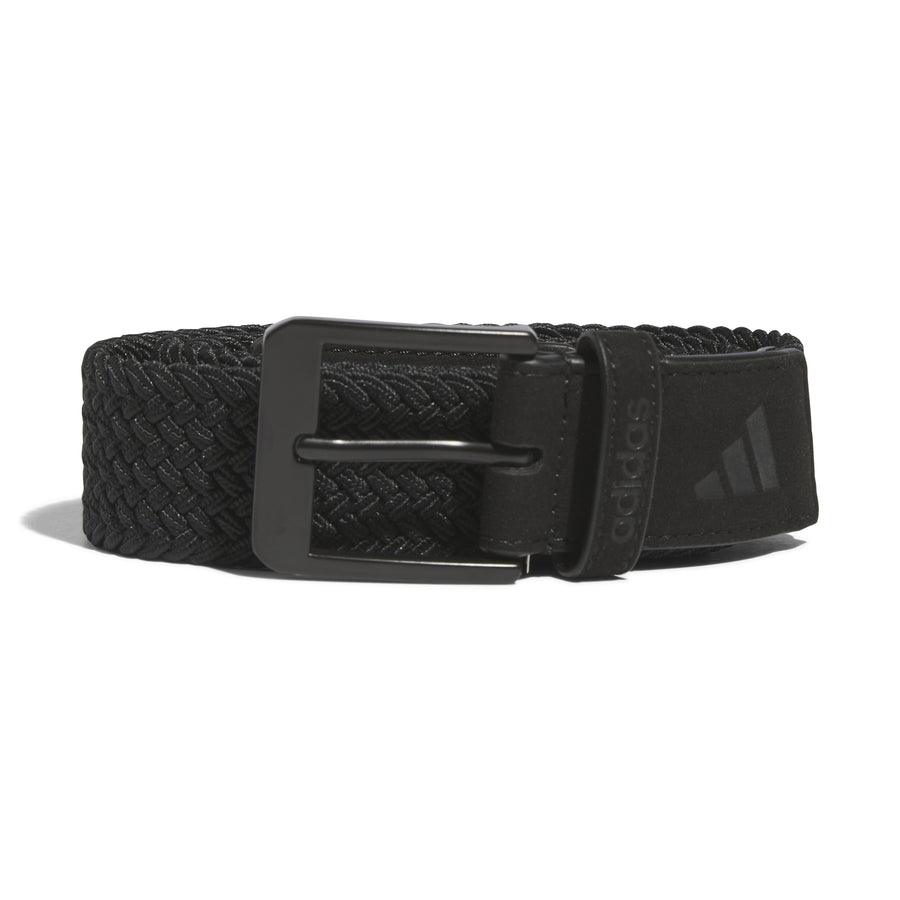 [HS5560LXL] Adidas Men's Golf Belt | Braided Stretch | Black (L/XL)