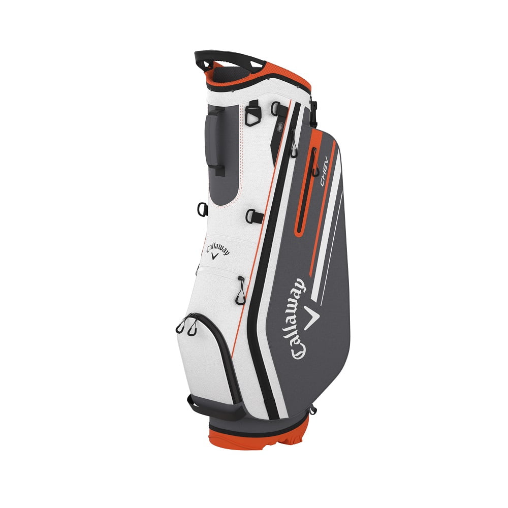 [5124123] Callaway Golf Bag | Chev Stand | White/Char/Orange