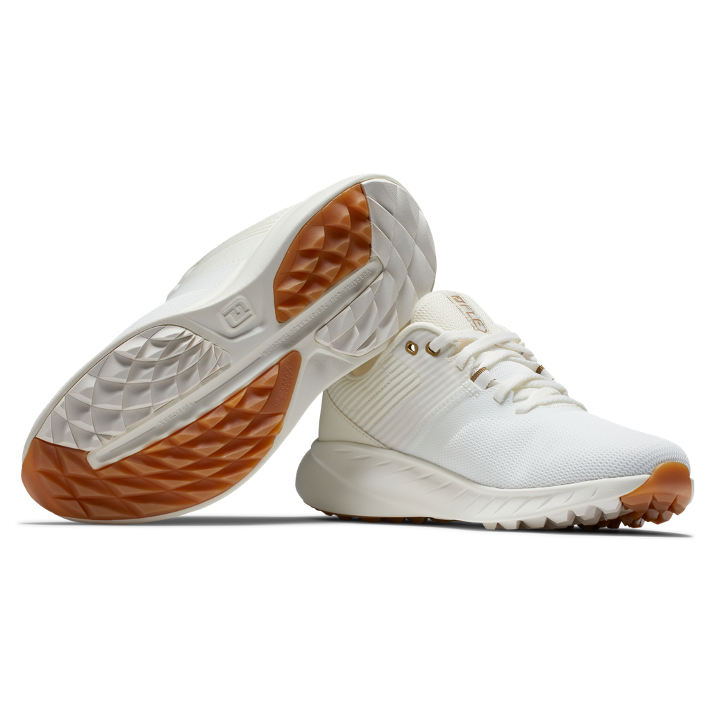 Footjoy Women's Golf Shoes | Flex XP | White/Yellow be