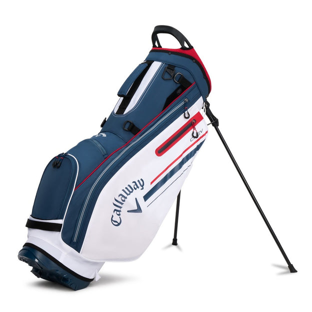 [5123030] Callaway Golf Bag | Chev Stand | White/Red/Blue