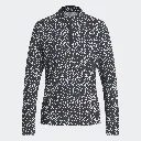 Adidas Womens Golf Jersey | Ultimate365 Printed 1-4 Zip | Black-Blue-White