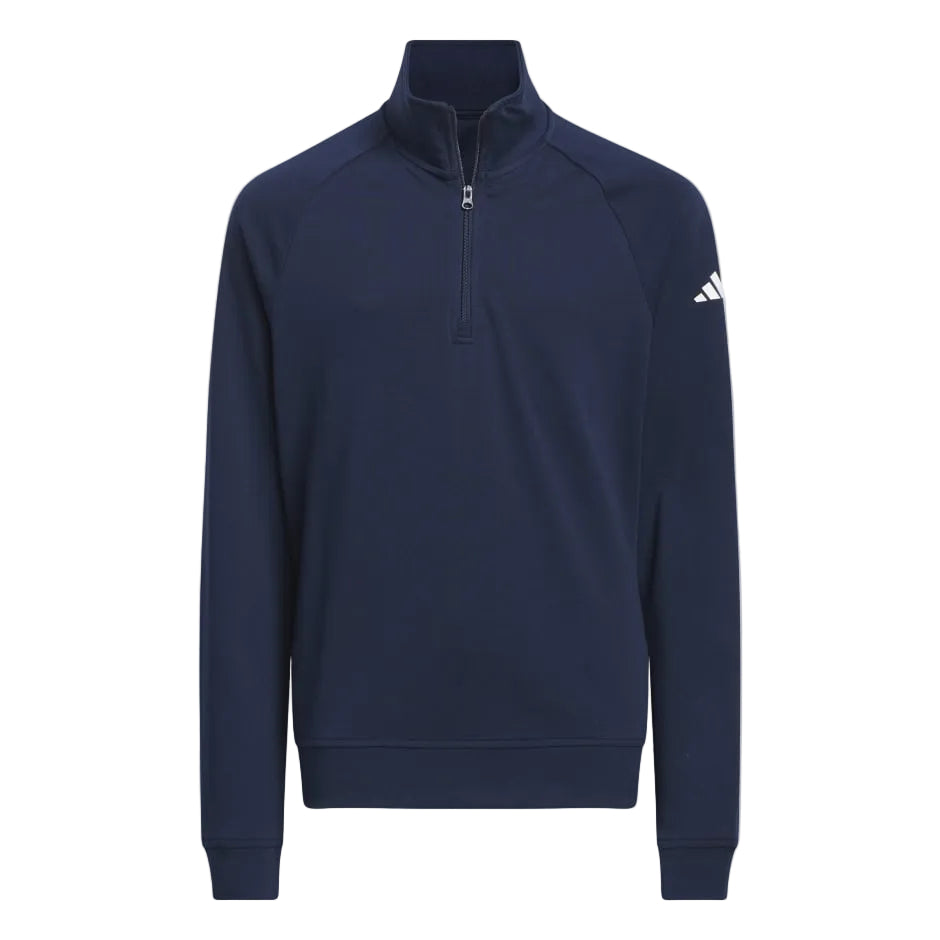 [IR5765S] Adidas Junior Golf Jersey | Q-Zip | Navy (S)