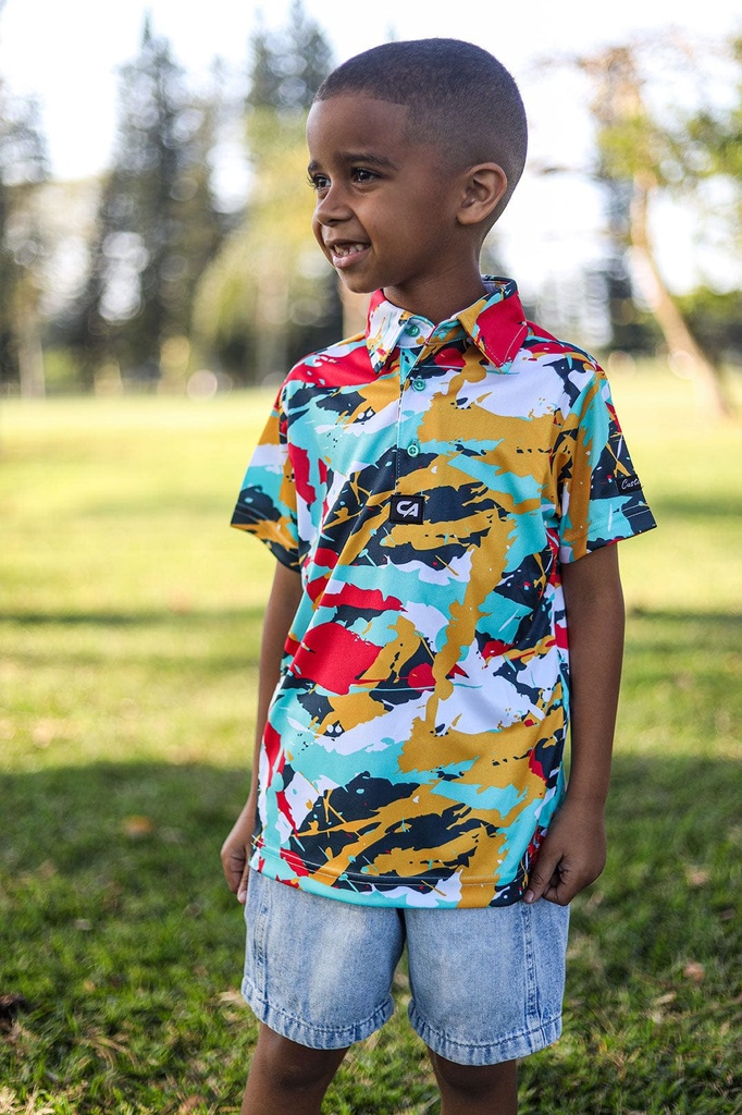Custom Apparel Junior Golf Shirt | Funky | SplashesandSmudges