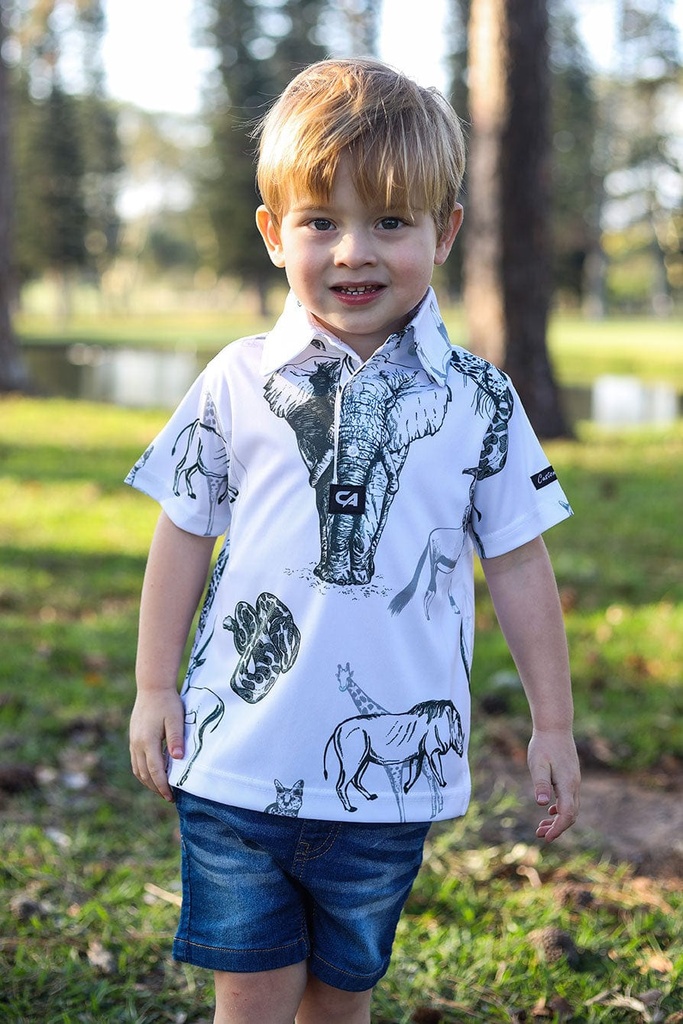 Custom Apparel Junior Golf Shirt | Funky | Wild Animals