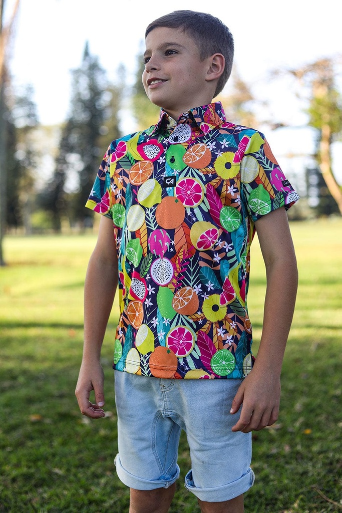 Custom Apparel Junior Golf Shirt | Funky | Summer Fruits