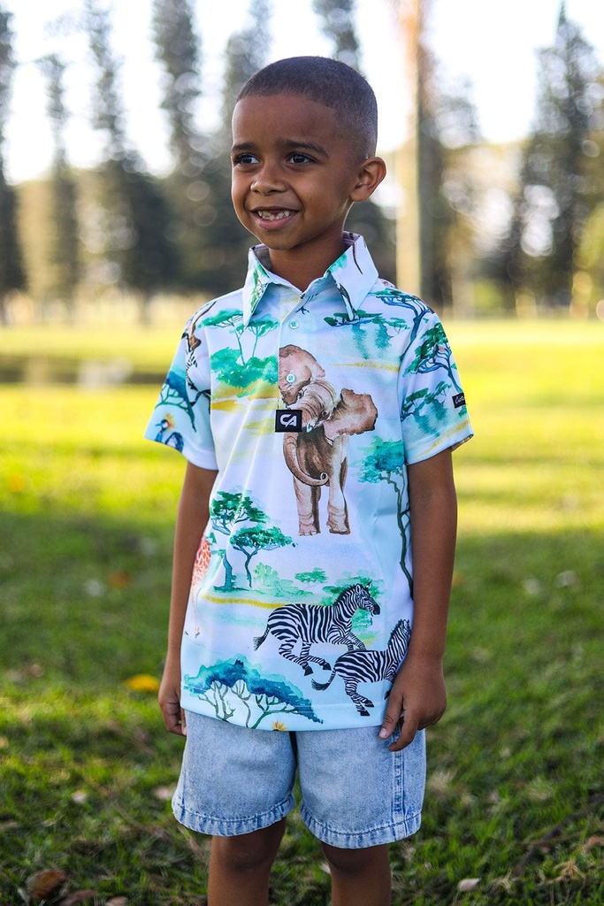 Custom Apparel Junior Golf Shirt | Funky | Safari