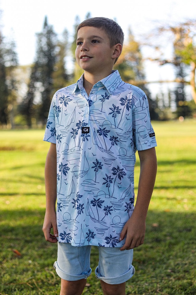 Custom Apparel Junior Golf Shirt | Funky | Island Lines