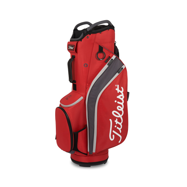 [TB22CT6-622] Titleist Golf Bag | Cart 14 | Dark Red/Graphite/Gray