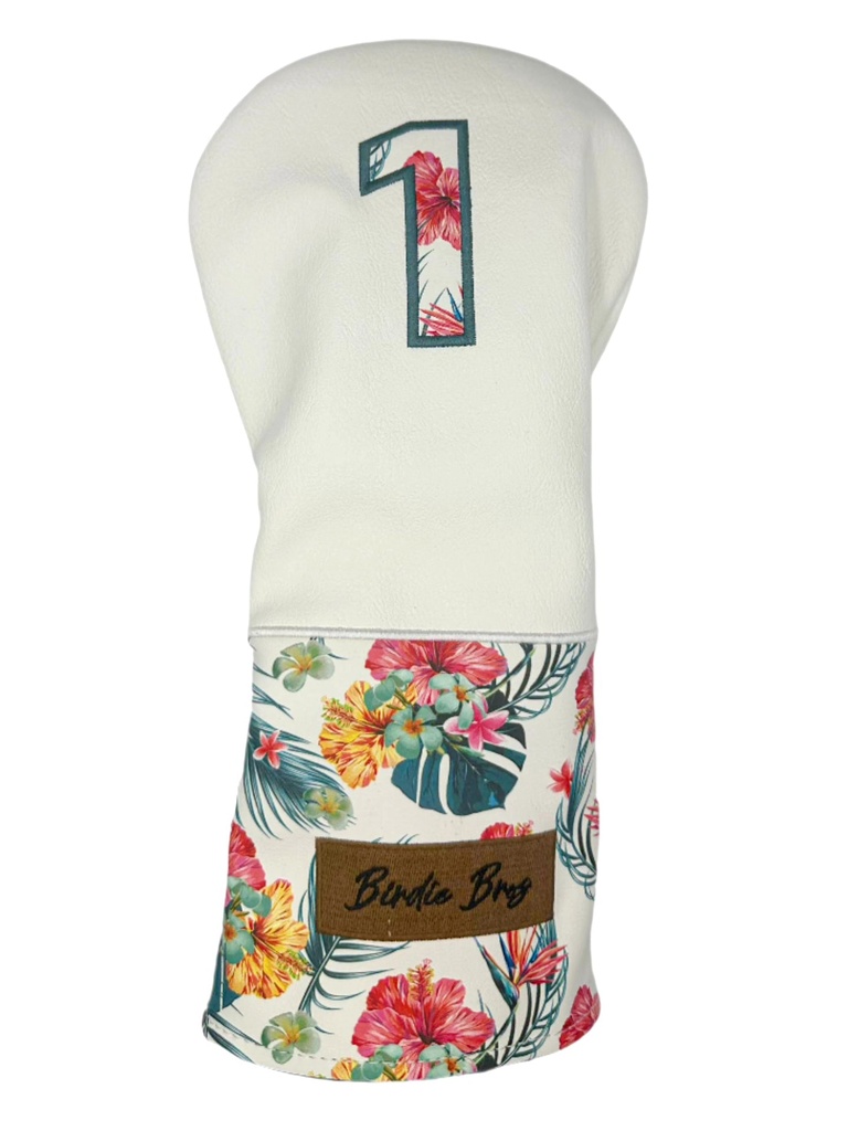 [BBDHCWF] Birdie Bros Head Covers | Driver | White/Floral