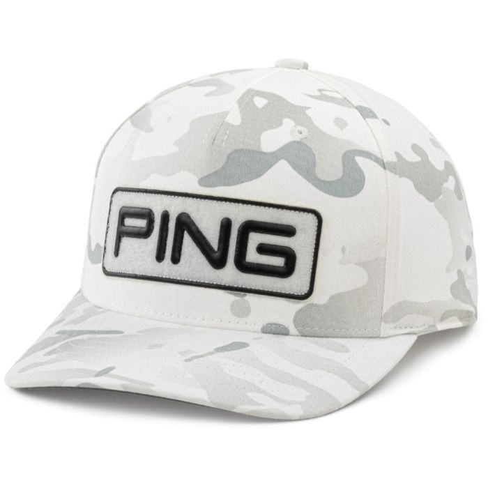 [7MLTAA] Ping Men's Golf Cap | MultiCam | White