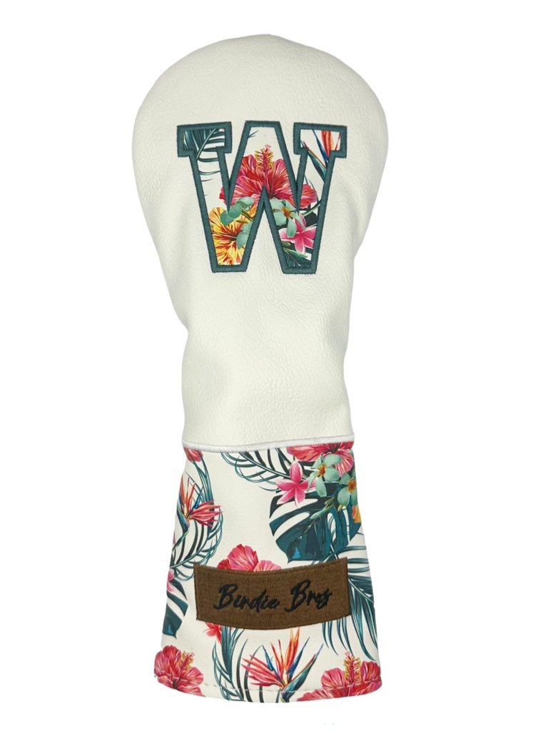 Birdie Bros Head Covers | Wood | White-Floral