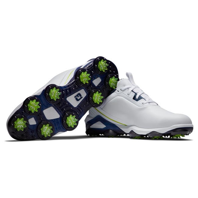 Footjoy Men's Golf Shoes | Tour Alpha | White/Navy/Lime e3