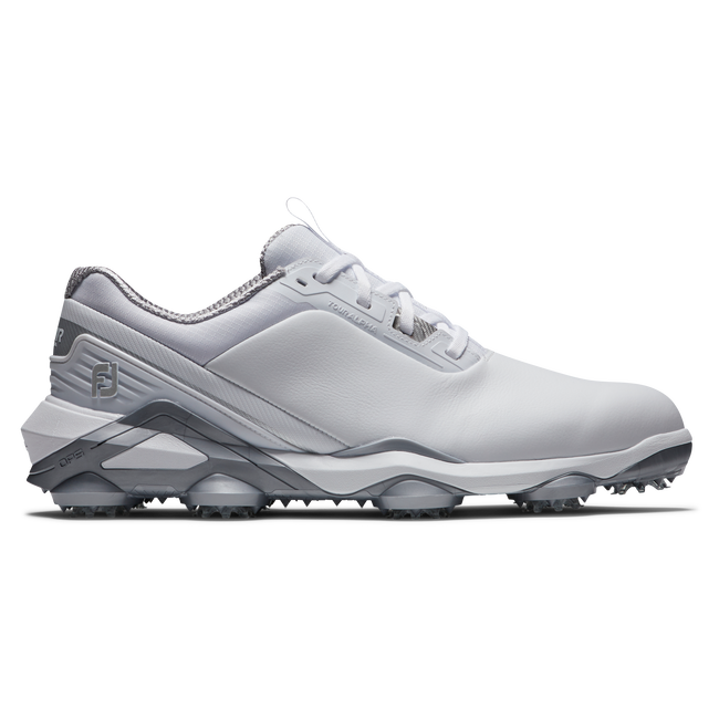 [555437] Footjoy Mens Golf Shoes | Tour Alpha | White-Silver 88 (UK7)