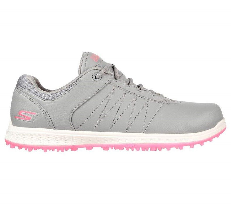 [123009G4] Skechers Women's Golf Shoes | Pivot | Light Grey/Pink (UK4)