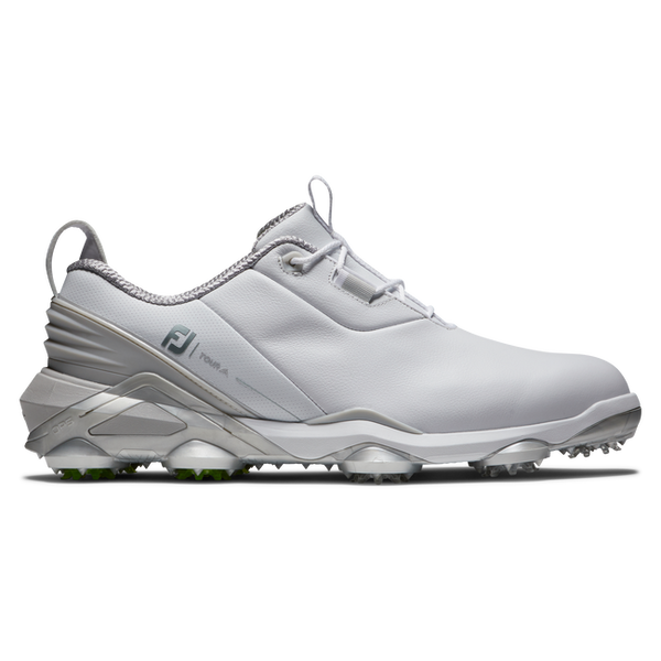 FOOTJOY MENS GOLF SHOES | TOUR ALPHA | WHITE-GREY-LIME
