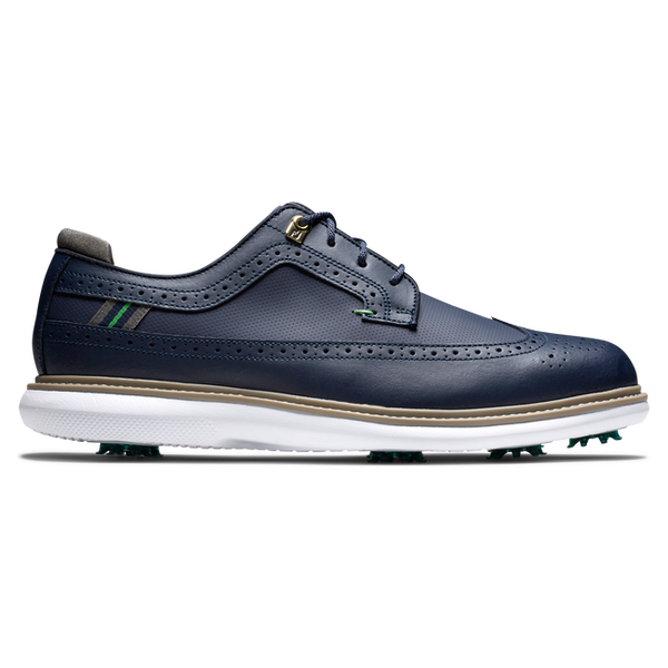 FOOTJOY MEN'S GOLF SHOES | TRADITIONS WING TIP | NAVY
