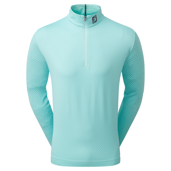 [80071XS] FOOTJOY MEN'S GOLF JERSEY | EU TONAL PRINT CHILLOUT | MINT (XS)