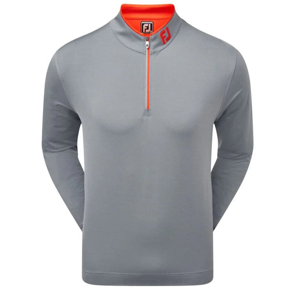 [87968XS] FOOTJOY MENS GOLF LIGHTWEIGHT MIDLAYER | 1-2 ZIP | SMOKE GREY (XS)