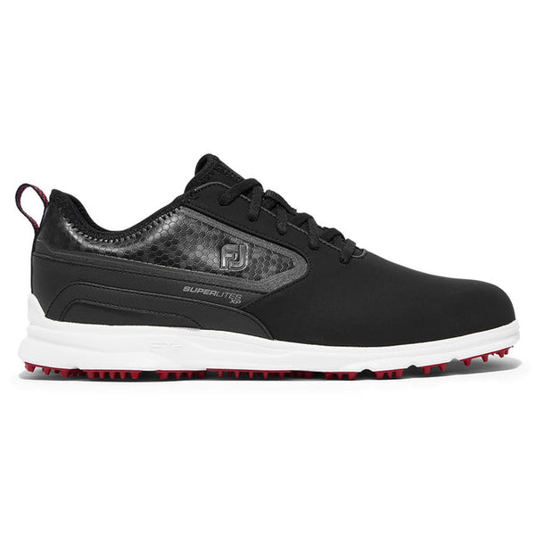 FOOTJOY MENS GOLF SHOES | SUPERLITES XP | BLACK-WHITE-RED