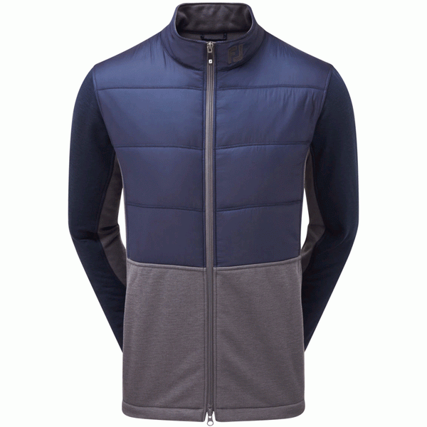 [87984S] FOOTJOY MENS GOLF HYBRID PADDED JACKET | NAVY-CHARCOAL (S)