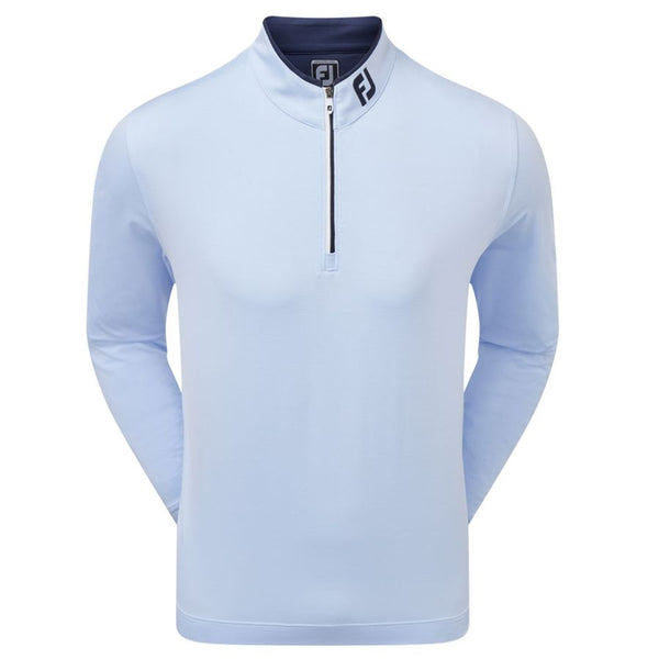 FOOTJOY MENS GOLF JERSEY | LIGHTWEIGHT MSTRP 1-2 ZIP | SKY WHITE