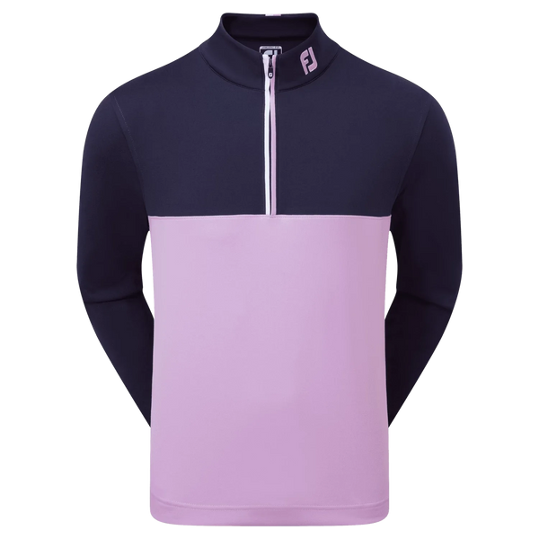 FOOTJOY MENS GOLF JERSEY | COLOUR BLOCK COAT | NAVY-LAVA