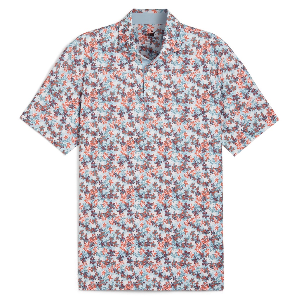 Puma Mens Golf Shirt | Mattr Lillie | Silver-Sky