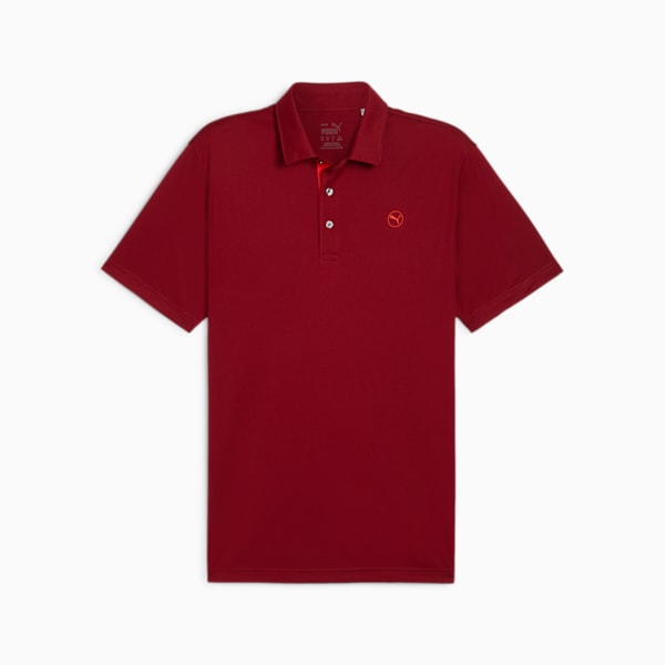 [62510313S] Puma Mens Golf Shirt | Solid | Intense Red (S)