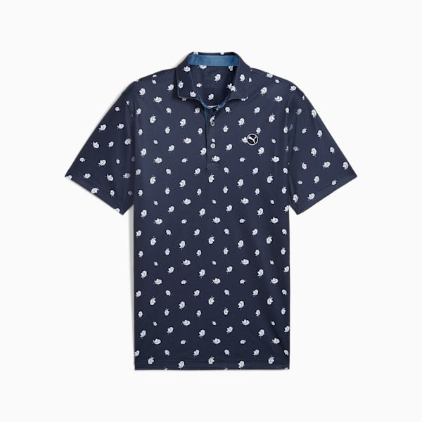 [62699401S] Puma Men's Golf Shirt | Love Birdies | Navy (S)