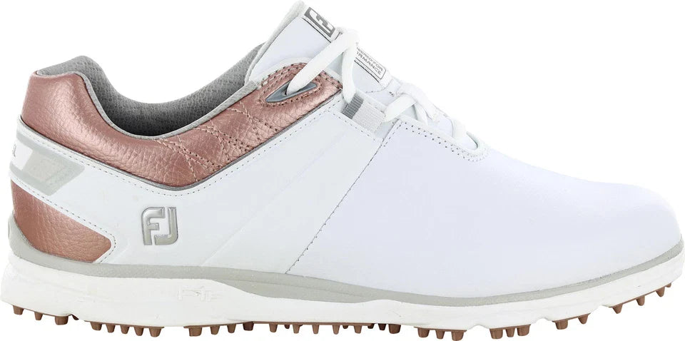 FOOTJOY WOMENS GOLF SHOES | PRO SL | WHITE-ROSE