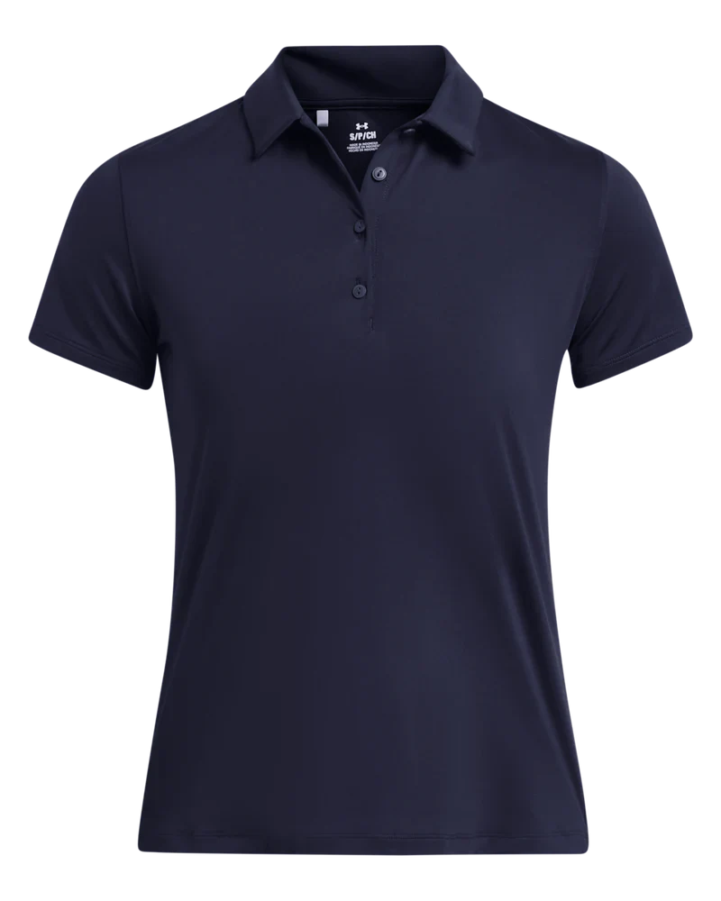 [1383612410S] Under Armour Women's Golf Shirt | Playoff SS | Navy (S)