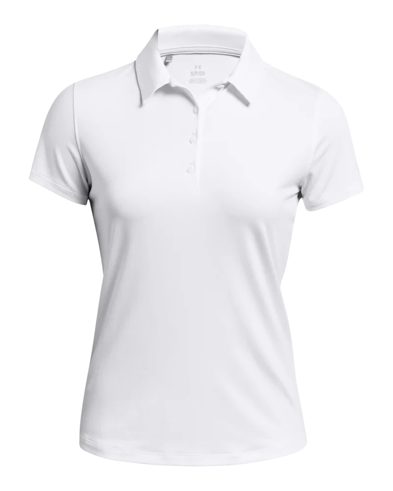 [1383612100S] Under Armour Women's Golf Shirt | Playoff SS | White (S)