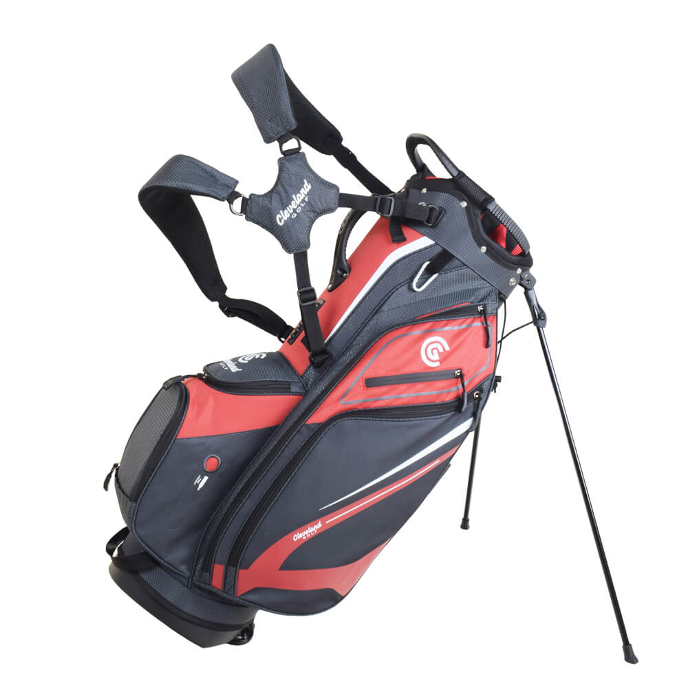 [CGBSSCR] Cleveland Golf Bag | Saturday Stand | Charcoal/Red
