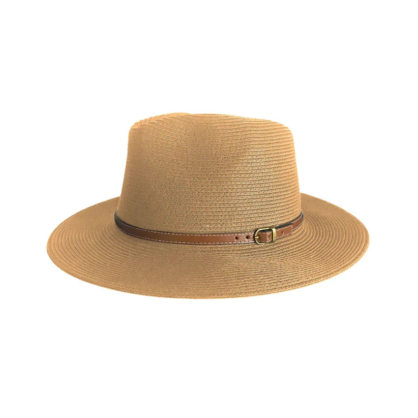 [SKUIQ877] 360Five Women's Fedora Hat | Cooper | Camel (L/XL)
