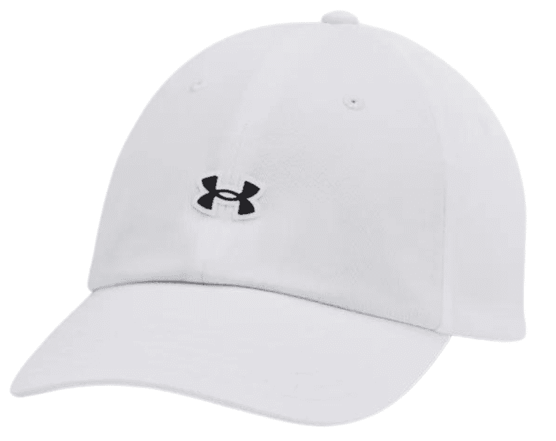 [1383485-100] Under Armour Women's Golf Cap | Driver 96 Adj White Cap (White/Black)