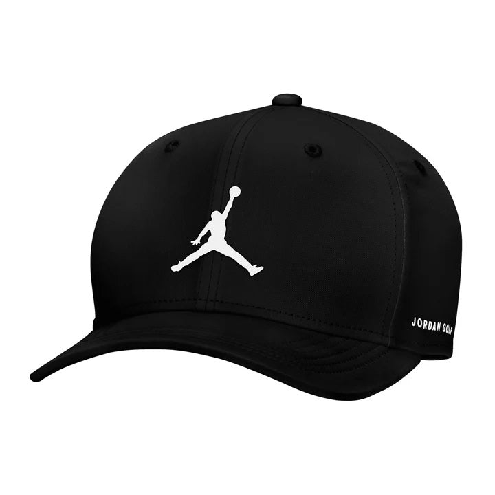 [NIKEA0061SM] Nike Mens Golf Cap | Jordan Rise | Black (S/M)