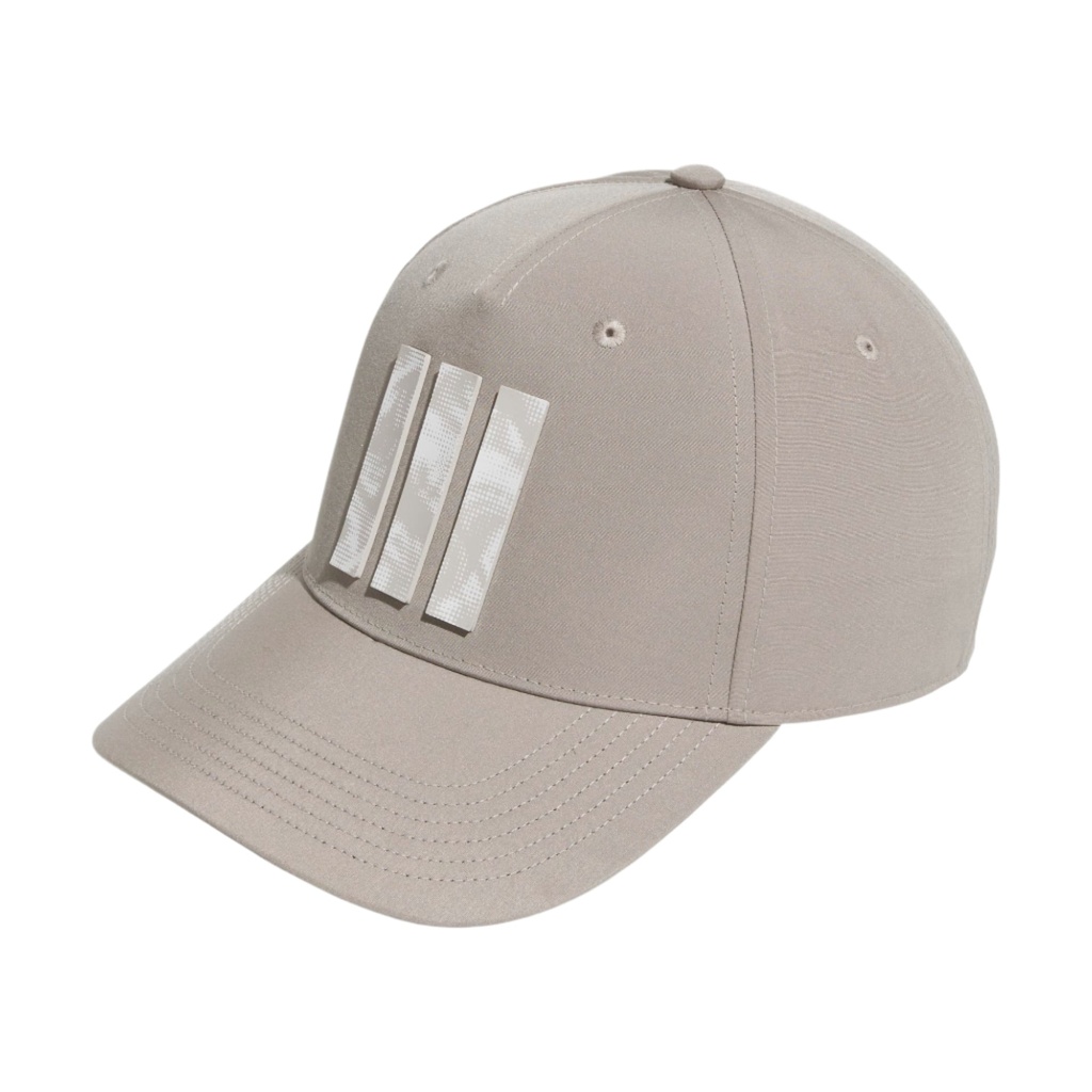 [JJ3855] Adidas Mens Golf Cap | 3 Stripe Tour | Beige